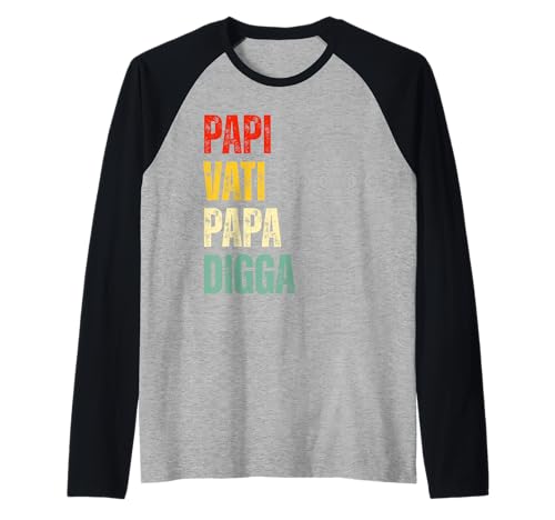 Papi Vati Papa Digga Herren Vatertag Raglan Papi Vati Papa Digga Herren Vatertag Raglan von Papa Vatertag für Papi Vati Papa Digga