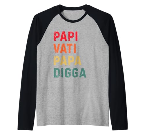Papi Vati Papa Digga Herren Vatertag Raglan Papi Vati Papa Digga Herren Vatertag Raglan von Papa Vatertag für Papi Vati Papa Digga