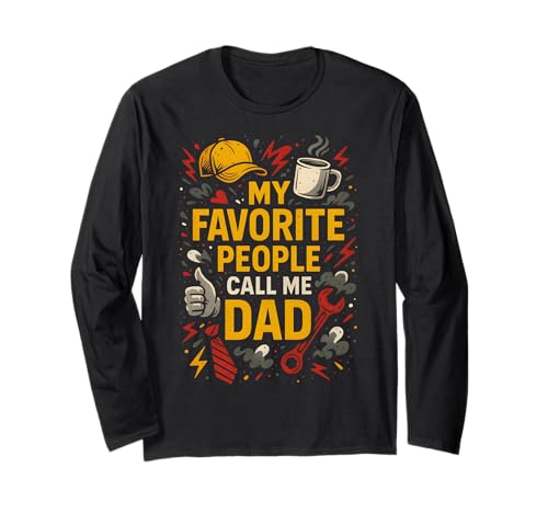 Vatertag Meine Lieblingsmenschen nennen mich Papa Papa Kids Langarmshirt Vatertag Meine Lieblingsmenschen nennen mich Papa Papa Kids Langarmshirt von Papa's Pride - Father's Day and Fishing Apparel