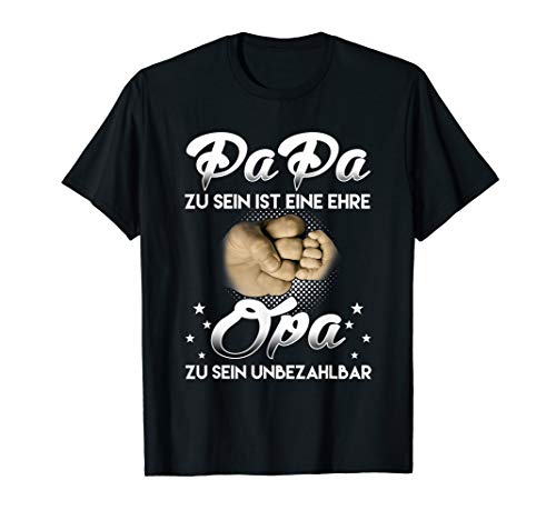 Herren Herren Ich habe zwei Titel Papa und Opa T-Shirt von Papa und Opa ich habe Zwei Titel Geschenkidee