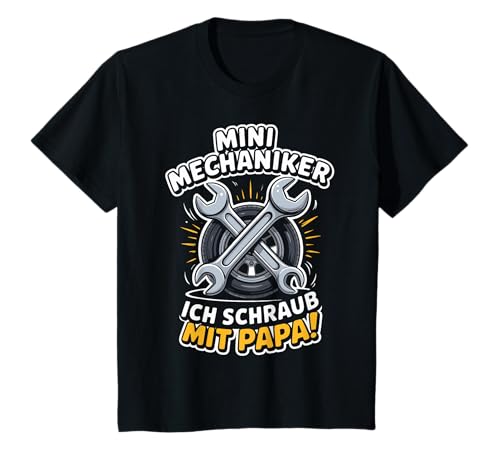 Kinder Mini Mechaniker Ich Schraub Mit Papa! Junge Mädchen Sohn T-Shirt Kinder Mini Mechaniker Ich Schraub Mit Papa! Junge Mädchen Sohn T-Shirt von Papa und Sohn Mini Mechaniker Sprüche