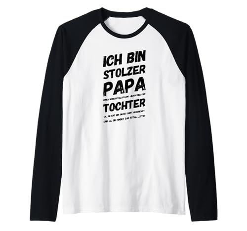 Herren Stolzer Papa Wundervolle Tochter Raglan Herren Stolzer Papa Wundervolle Tochter Raglan von Papa und Tochter