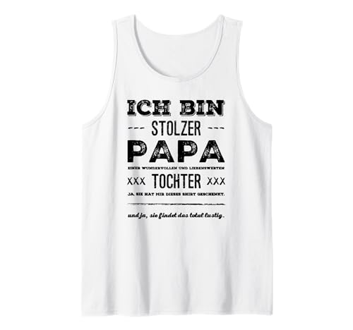 Herren Stolzer Papa Wundervolle Tochter Tank Top Herren Stolzer Papa Wundervolle Tochter Tank Top von Papa und Tochter