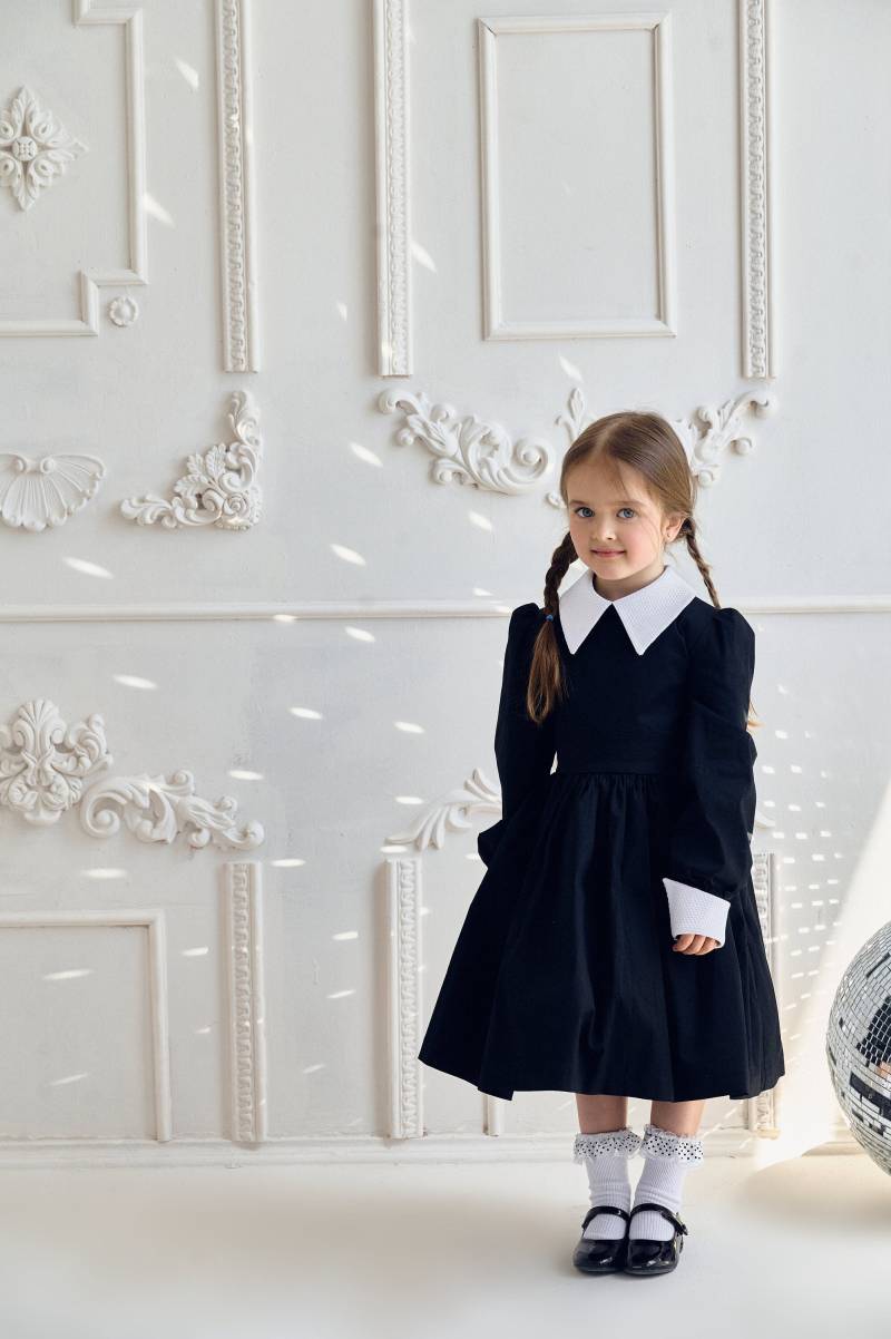 Halloween-Mittwoch-Baby-Kleid, Adams Schwarzes Mädchen-Kleid, Kleinkind-Kleid, Cosplay-Kostüm, Geburtstag-Party-Kleid von PapaPandaFamily