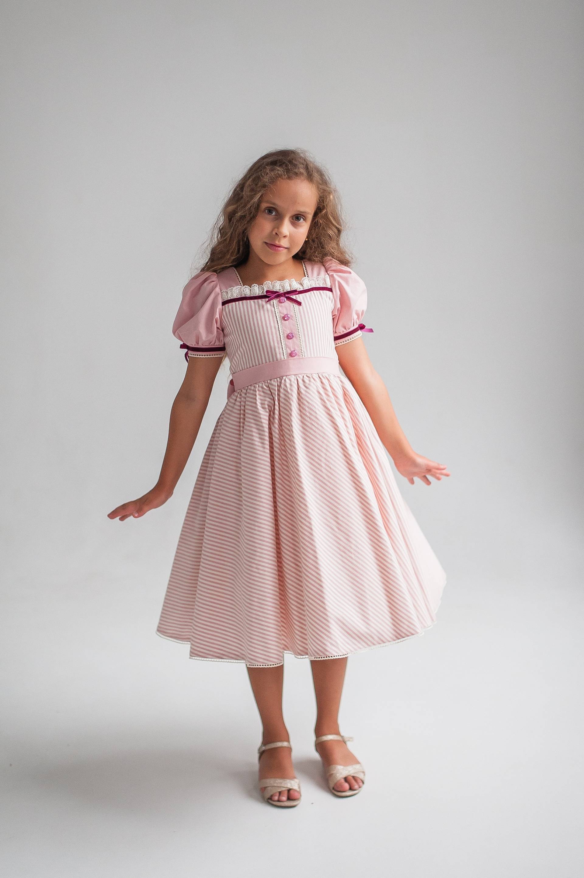 Halloween Rosa Babydoll Kleid Für Mädchen Und Kleinkinder, Party Geburtstag Kleidung, Cosplay Outfit von PapaPandaFamily