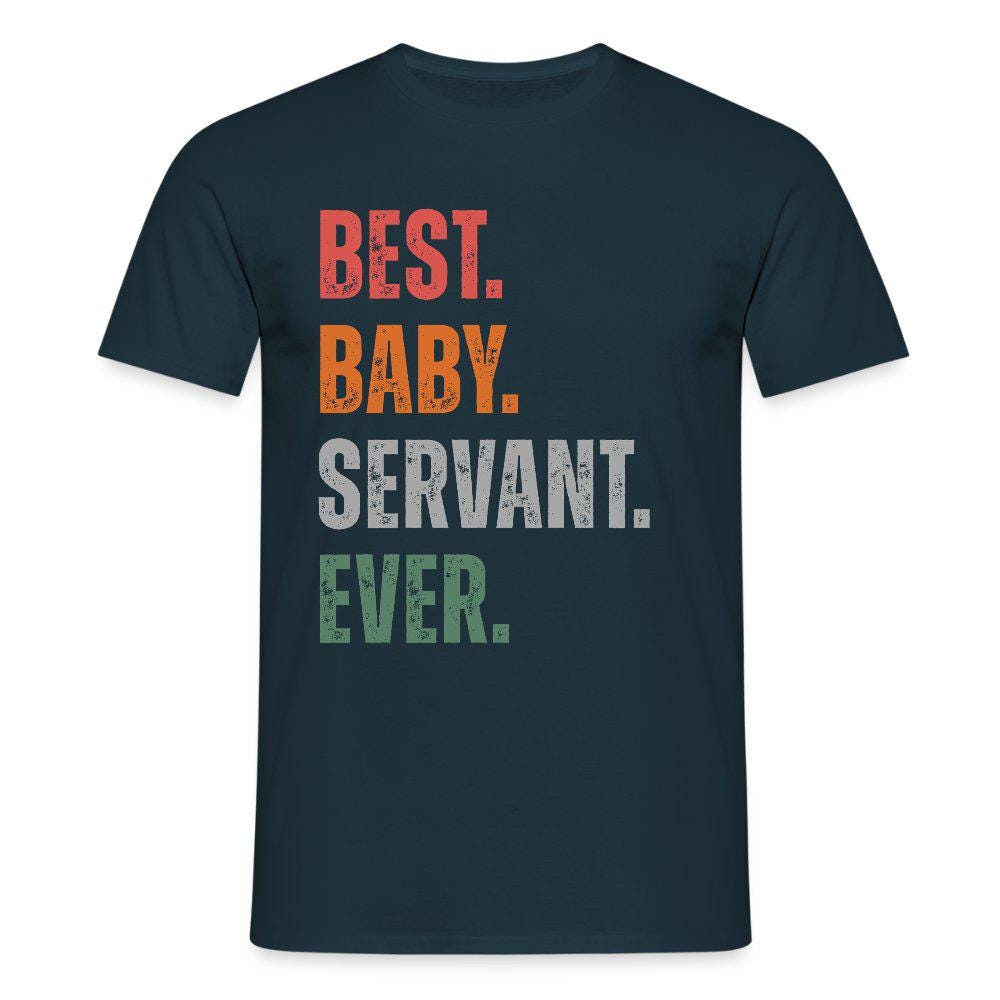 Baby Servant - Männer T-Shirt Papa von PapaUndKind