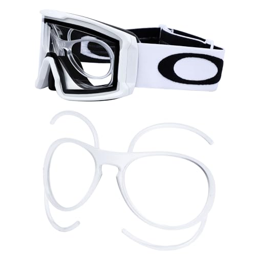 PapaViva Clip für Oakley Line Miner L OO7099 OO7070 OO7064 OO7050 OO7103 OO7093 Skibrille - Transparent von PapaViva