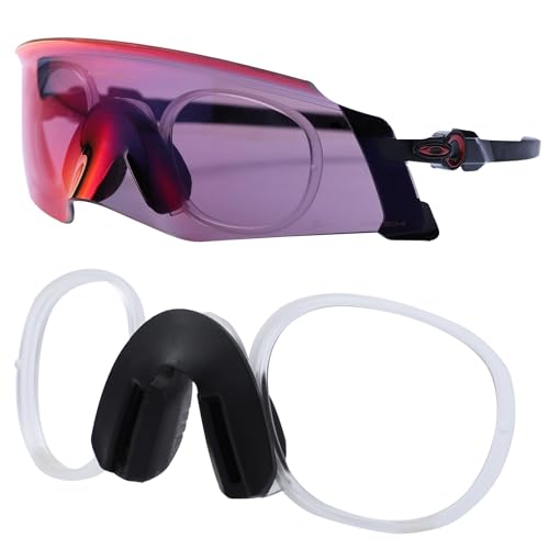 PapaViva Einsatz Clip-On und Nasenpolster für Oakley Encoder OO9471/Encoder (A) OO9472F/Encoder Strike Vented OO9235, farblos, 0 von PapaViva