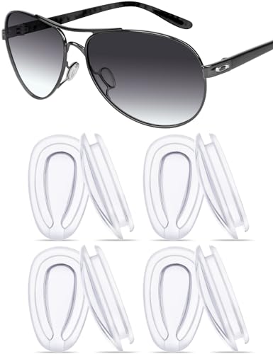 PapaViva Ersatz-Nasenpads für Oakley Crosshair New 2012 OO4060, Transparent – 4 Paar verpackt, onesize PapaViva Ersatz-Nasenpads für Oakley Crosshair New 2012 OO4060, Transparent – 4 Paar verpackt, onesize von PapaViva