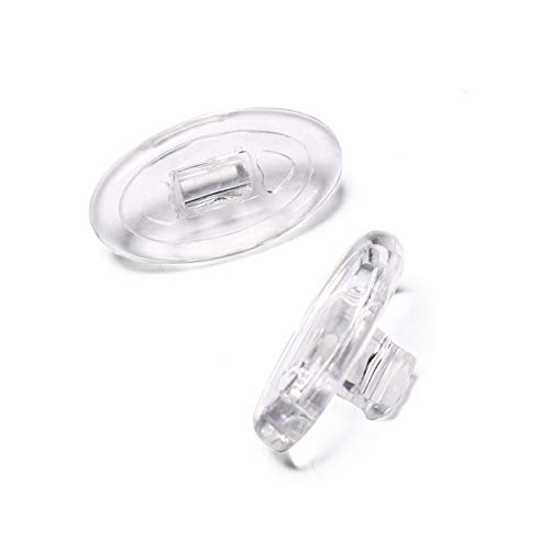 PapaViva Ersatz-Nasenpads für Oakley Square Wire 2 (2014) OO4075/W Vierkantdraht, Transparent – 1 Paar verpackt, onesize von PapaViva