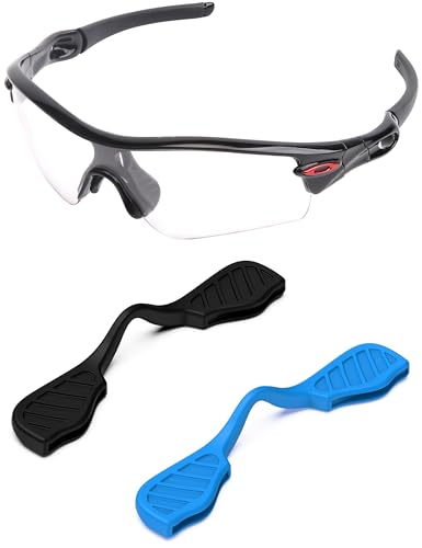 PapaViva Ersatz-Nasenpolster für Oakley Radar Path/RadarLock Path/Radar EV Path Series Sonnenbrille, Blau + Schwarz, Einheitsgröße PapaViva Ersatz-Nasenpolster für Oakley Radar Path/RadarLock Path/Radar EV Path Series Sonnenbrille, Blau + Schwarz, Einheitsgröße von PapaViva