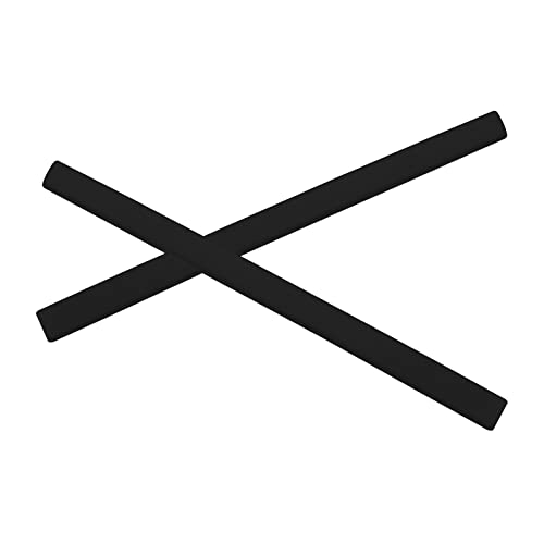 PapaViva Ersatz-Ohrsocken für Oakley Pitchman OX8050/Pitchman R OO9439, Schwarz , One size von PapaViva