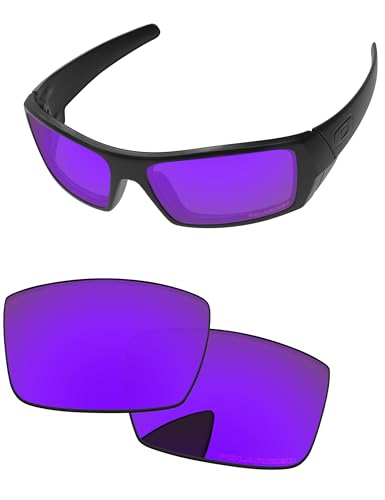 PapaViva Ersatzgläser für Oakley Gascan OO9014 60 mm Sonnenbrille, Plasma-Violett, Gascan von PapaViva