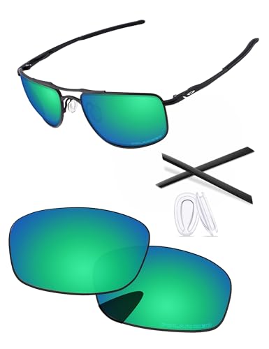 PapaViva Ersatzgläser für Oakley Gauge 8 L OO4124 62 mm Sonnenbrille, Smaragdgrün, polarisiert PapaViva Ersatzgläser für Oakley Gauge 8 L OO4124 62 mm Sonnenbrille, Smaragdgrün, polarisiert von PapaViva