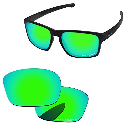 PapaViva Ersatzgläser für Oakley Sliver OO9262, Blaugrün – polarisiert, onesize von PapaViva