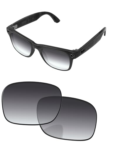 PapaViva Ersatzgläser kompatibel mit Ray-Ban Meta RW4006 50 mm Sonnenbrille, Grauer Farbverlauf, RW4006 50mm PapaViva Ersatzgläser kompatibel mit Ray-Ban Meta RW4006 50 mm Sonnenbrille, Grauer Farbverlauf, RW4006 50mm von PapaViva