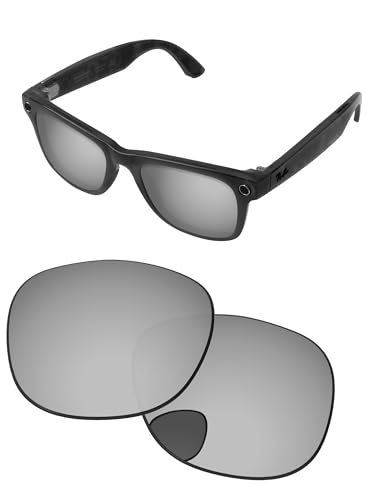 PapaViva Ersatzgläser kompatibel mit Ray-Ban Meta RW4008 53 mm Sonnenbrille, chrom / silber, RW4008 53mm PapaViva Ersatzgläser kompatibel mit Ray-Ban Meta RW4008 53 mm Sonnenbrille, chrom / silber, RW4008 53mm von PapaViva