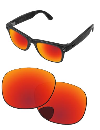 PapaViva Ersatzgläser kompatibel mit Ray-Ban Meta RW4008 53 mm Sonnenbrille, feuerrot, RW4008 53mm von PapaViva