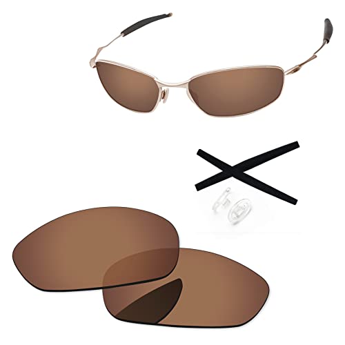 PapaViva Ersatzgläser und Gummi-Sets für Oakley Whisker, Copper Brown, Whisker von PapaViva
