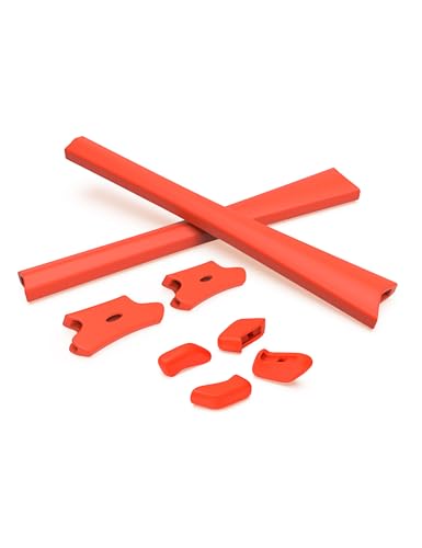 PapaViva Ersatzgummi-Sets für for Oakley Flak Jacke/Flak Jacket XLJ, Orange, Einheitsgröße von PapaViva