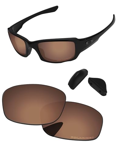 PapaViva Ersatzlinsen für for Oakley Fives Squared Kupferbraun - Polarisiert von PapaViva