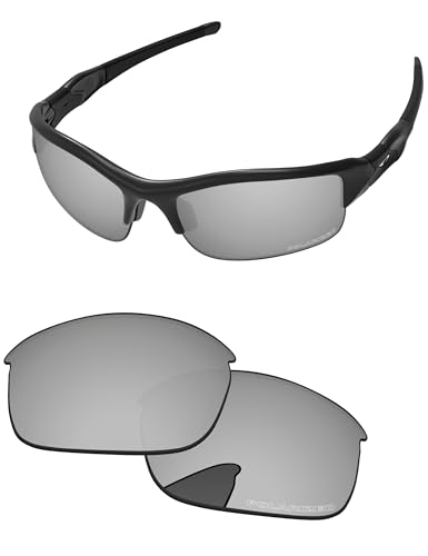 PapaViva Ersatzlinsen für for Oakley Flak Jacket Chromsilber - Polarisiert von PapaViva