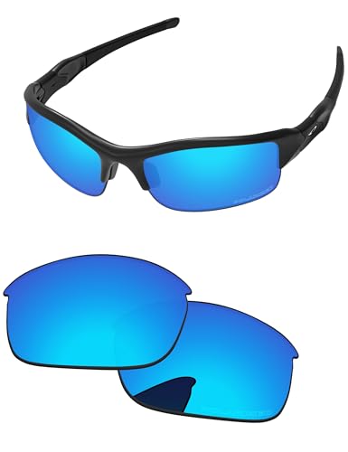 PapaViva Ersatzlinsen für for Oakley Flak Jacket Eisblau - Polarisiert von PapaViva