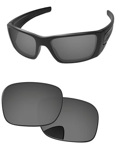 PapaViva Ersatzlinsen für for Oakley Fuel Cell Pro+ Schwarzchrom Polarisiert von PapaViva