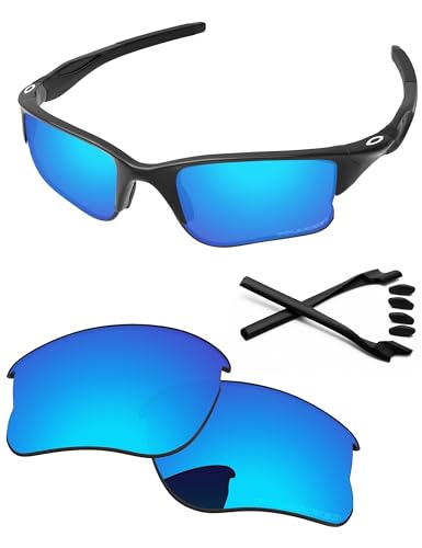 PapaViva Ersatzlinsen & Gummi-Kits für for Oakley Half Jacket 2.0 XL Eisblau - Polarisiert von PapaViva