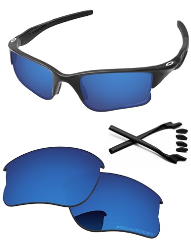 PapaViva Ersatzlinsen & Gummi-Kits für for Oakley Half Jacket 2.0 XL Tiefes Wasser - Polarisiert von PapaViva