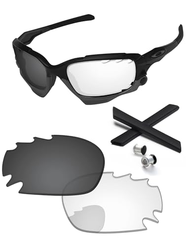 PapaViva Ersatzlinsen & Gummi-Kits für for Oakley Jawbone Vented Pro+ Eclipse Photochrom von PapaViva