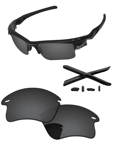 PapaViva Objektiv-Ersatz- und Gummikits für for Oakley Fast Jacket XL OO9156, Pro+ Black Grey Polarisiert, PapaViva Objektiv-Ersatz- und Gummikits für for Oakley Fast Jacket XL OO9156, Pro+ Black Grey Polarisiert, von PapaViva