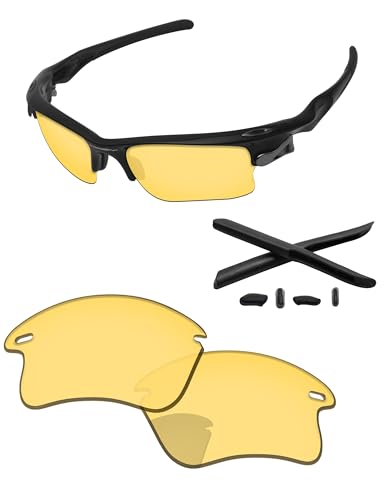 PapaViva Objektive Ersatz & Gummi Kits für for Oakley Fast Jacket XL OO9156 von PapaViva