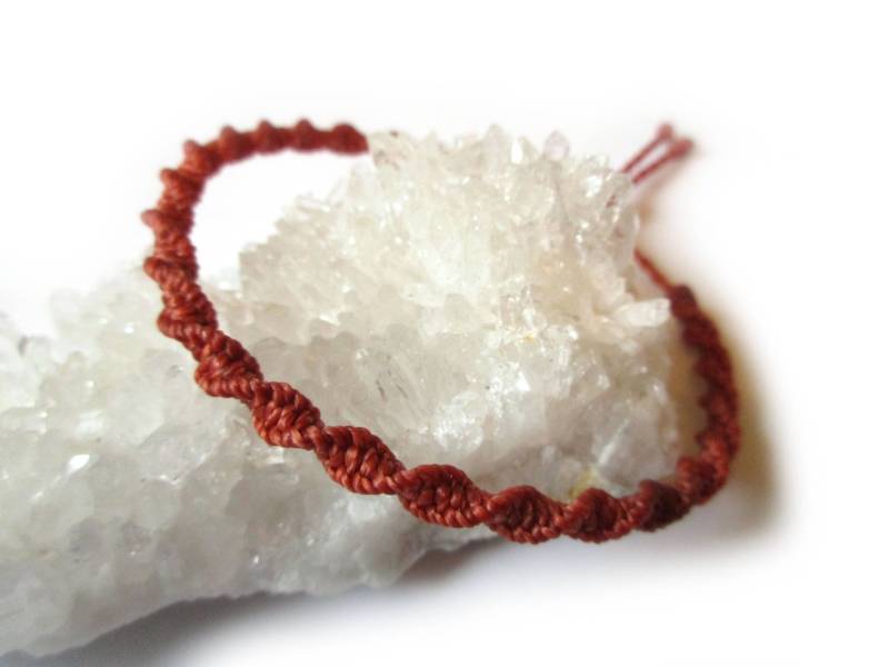 Braun/Rot Ocker Freundschaft Armband/Surf/Unisex Spiral Schnur Armband Handgefertigt/Geflochten Mit Gewachstem Streichern Und Makramee Knoten Braun/Rot Ocker Freundschaft Armband/Surf/Unisex Spiral Schnur Armband Handgefertigt/Geflochten Mit Gewachstem Streichern Und Makramee Knoten von PapachoCreations