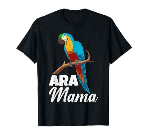 Ara Mama Papagei Fan Vogelliebhaber Macaw Frauen T-Shirt von Papagein Geschenk Papagei Vogel Macaw Papagei Aras