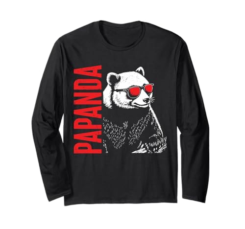 Papanda Lustiger Panda Spruch Papa Vatertag Männer Vater Langarmshirt Papanda Lustiger Panda Spruch Papa Vatertag Männer Vater Langarmshirt von Papanda Lustiger Papa Panda Vatertagsgeschenk Tier