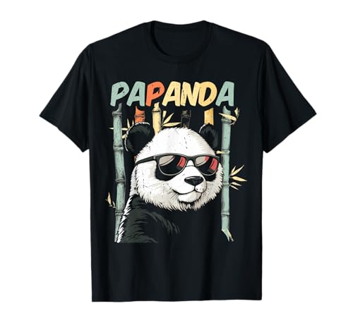Papanda Lustiger Panda Spruch Papa Vatertag Männer Vater T-Shirt von Papanda Lustiger Papa Panda Vatertagsgeschenk Tier