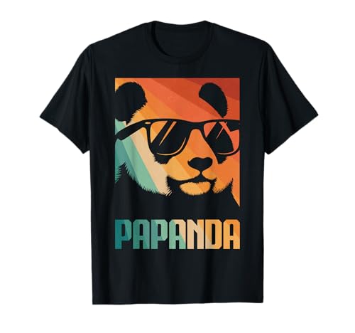 Papanda Lustiger Panda Spruch Papa Vatertag Männer Vater T-Shirt von Papanda Lustiger Papa Panda Vatertagsgeschenk Tier