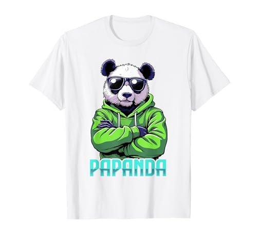 Papanda Lustiger Panda Spruch Papa Vatertag Männer Vater T-Shirt Papanda Lustiger Panda Spruch Papa Vatertag Männer Vater T-Shirt von Papanda Lustiger Papa Panda Vatertagsgeschenk Tier