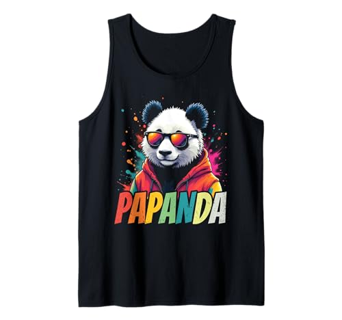 Papanda Lustiger Panda Spruch Papa Vatertag Männer Vater Tank Top Papanda Lustiger Panda Spruch Papa Vatertag Männer Vater Tank Top von Papanda Lustiger Papa Panda Vatertagsgeschenk Tier