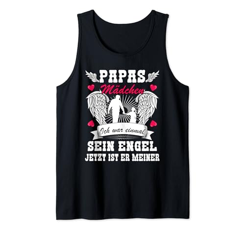 Papas Mädchen Ich War Einmal Sein Engel | Papas Mädchen Tank Top von Papas Mädchen Engel Geschenk