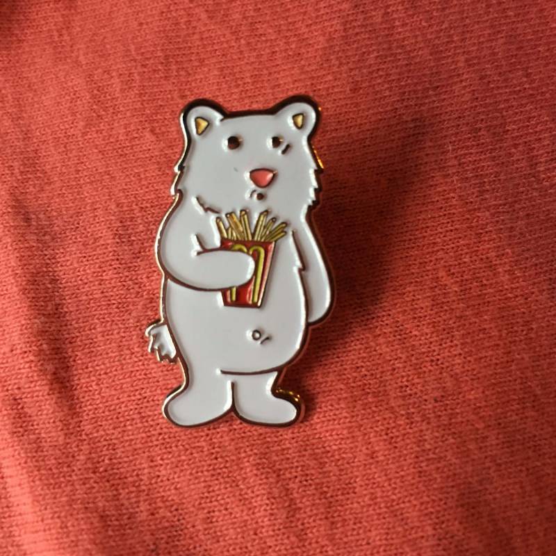 Weißer Bär Emaille Pin Weißer Bär Emaille Pin von PapasFritasPins