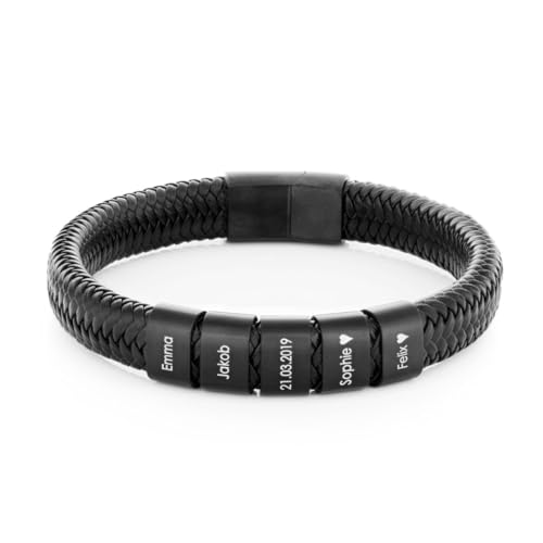 Papasplatz – Personalisiertes Armband für Männer - Herren-Armband mit Gravur - für Papa Papasplatz – Personalisiertes Armband für Männer - Herren-Armband mit Gravur - für Papa von Papasplatz