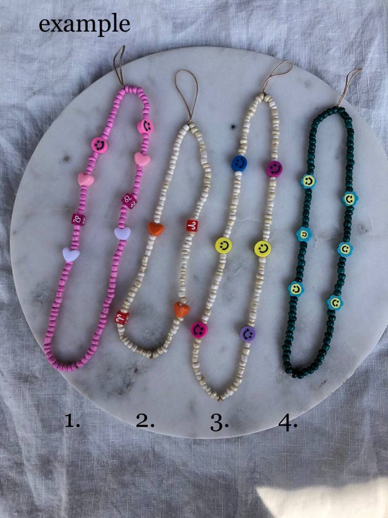 Personalized Phone Straps Personalized Phone Straps von Papayajoyas