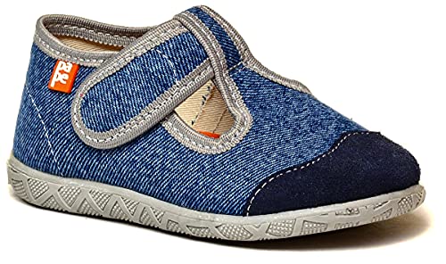 Pape Kinder Hausschuhe Unicolor (Denim (blau), Numeric_26) von Pape