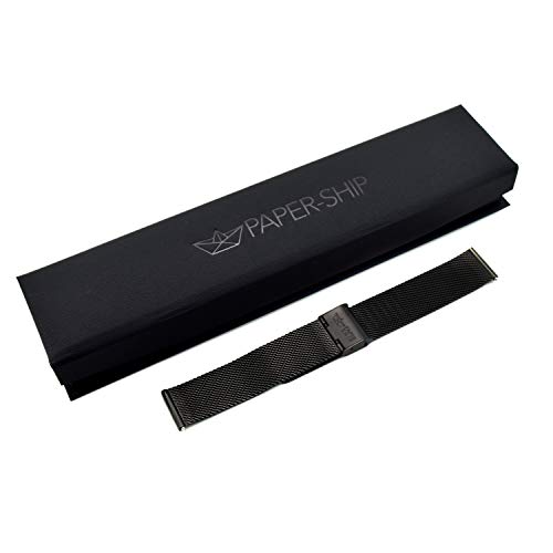 Paper-Ship Uhrenarmband (Edelstahl | Schwarz) von Paper-Ship