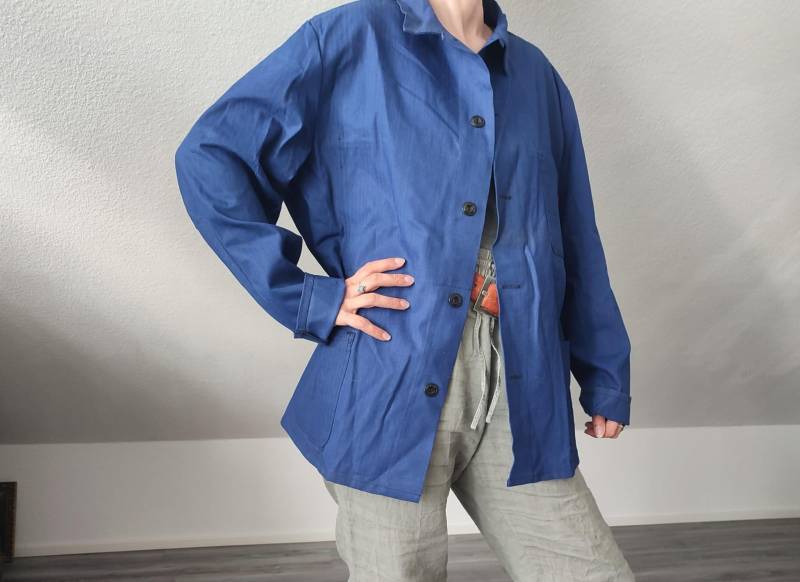 Alte Vintage Arbeitsjacke Handwerkerjacke Pionier Arbeitskleidung Gr. 58 Jacke Köper Baumwolle Indigoblau Atelier Betrieb Werkstatt Fabrik Alte Vintage Arbeitsjacke Handwerkerjacke Pionier Arbeitskleidung Gr. 58 Jacke Köper Baumwolle Indigoblau Atelier Betrieb Werkstatt Fabrik von PaperShopVintage