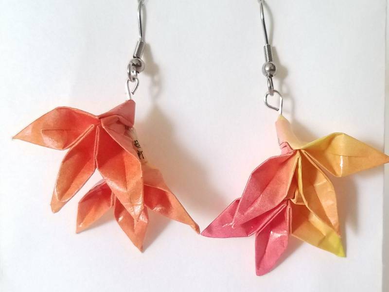 Origami Ohrringe, Herbstblatt | Verschiedene Farben Origami Ohrringe, Herbstblatt | Verschiedene Farben von PaperTigerFolds