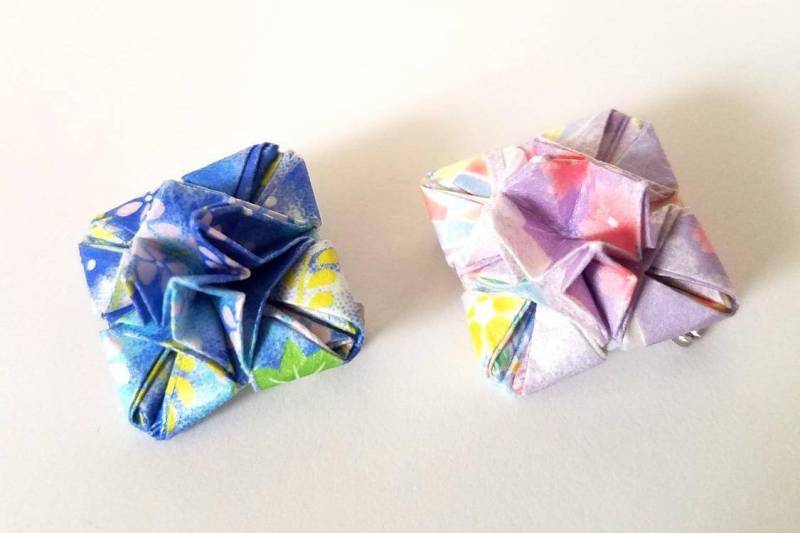 Origami Pin, Lotus Origami Pin, Lotus von PaperTigerFolds