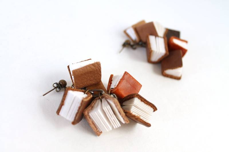 Mini Buch Ohrringe, Geschenk Für Buchliebhaber, Buchliebhaber von PaperToPen